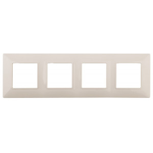 14-5004-02 Рамка на 4 поста, Elegance, сл.кость (10/100/1200) Б0034400