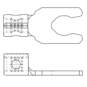 19098-0069, Клеммы SNAP SPADE KRIMPTITE (C-1710-06)