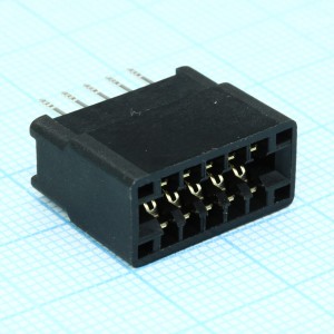 L-KLS1-603C-10-S, Слот 10 контактов, 2,54мм.  3А  для монтажа на плату