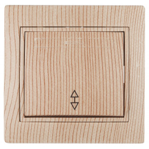 1-103-11 Переключатель, 10А-250В, IP20, СУ, Plano, сосна (10/200/2400) Б0030041