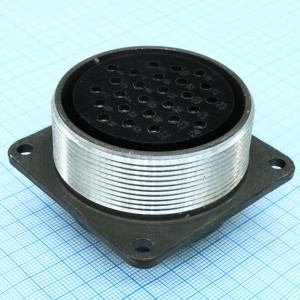 ШР48П26ЭГ2Н розетка, Соединитель  цилиндрический низкочастотный