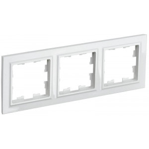 Рамка 3-м BRITE РУ-3-БрБ бел. BR-M32-K01