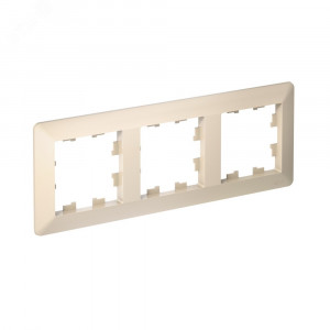 ATLASDESIGN AIR 3-постовая РАМКА, БЕЖЕВЫЙ/дымчатый белый ATN220203