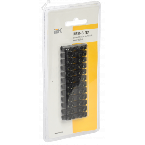 Зажим винтовой ЗВИ-3 н/г 1,0-2,5 мм2 (2шт/блистер) черные UZV5-003-04-2