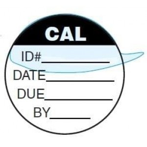 QCC359, Таблички и промышленные предупредительные знаки CIRCL 5/8" CAL BLACK Sold by Pack of 200