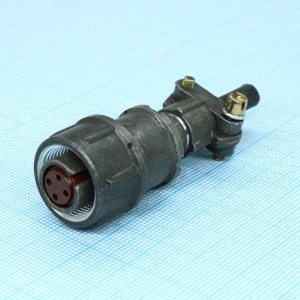 2PM14-4TKQB2, Прямая кабельная розетка, 4 контакта
