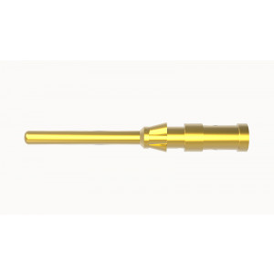 10A-GM-0.5, Вилочный обжимной контакт, для вставок DD,DDD,DM,DK,DQ, сечение обслуживаемых проводников 0,5 мм кв., номинальный ток: 10A, тип покрытия контактов: золото