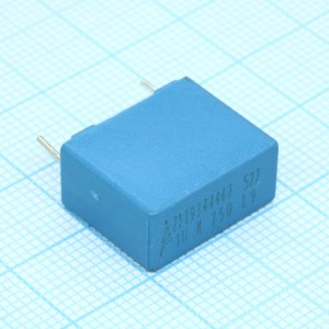 B32522N3105K000, Конденсатор металлоплёночный полиэтилентерефталатный 1мкФ 250В ±10%( 18х8.5х14.5мм) шаг выводов 15мм 125°С автомобильного применения россыпь