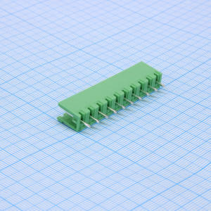 2EGTV-5.0-10P-14-100, Разъемный клеммный блок на плату, 10 контактов. Серия 2EGTV-5.0