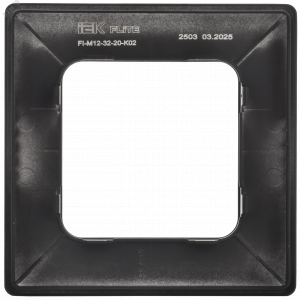 FLITE CLASSIC Рамка 1-местная РУ-1-К-ФлЧ черный IEK FI-M12-32-20-K02