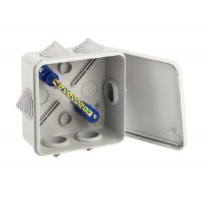 Коробка уравнивания потенциалов KUPR 100х100х50мм, шина 6х9, 8 групп IP55 (48/14 Б0051417