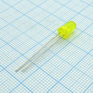 L-7113LYD, Светодиод 5мм/желтый/588нм/1-3мкд/30°/2мА