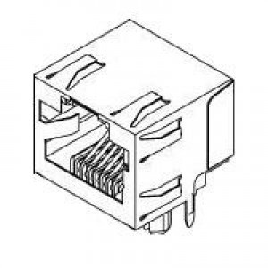 44620-0002, Модульные соединители / соединители Ethernet RA 8/8 INVERTED low profile