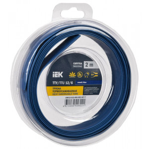 Трубка термоусадочная ТТУ нг-LS 12/6 син. (уп.2м) UDR12-012-006-002-K07-T