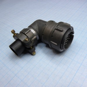 2РМТ24КУН19Ш1В1В, Соединитель  цилиндрический низкочастотный негерметичный