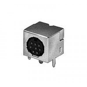 5749263-1, Цилиндрические разъемы DIN 4P R/A RECEPTACLE SHIELDED