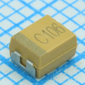 TAJB227M004RNJ, ЧИП-конденсатор танталовый твердотельный 220мкФ 4В типоразмер B ±20% (3.5х2.8х1.9мм) выводы внутрь SMD 3528-21 1.1Ом 125°С лента на катушке