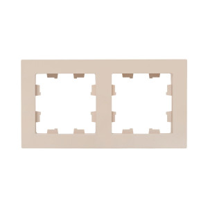 2 - местная рамка, кремовая, пластик Эпика EKF UP1-FPI-02