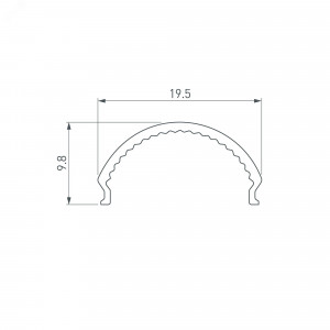 Экран ARH-DECORE-S12 Flat Opal 023906, Экран матовый для профиля серии DECORE. Материл – поликарбонат, светопропускание до 60%. Цена за 1 метр.