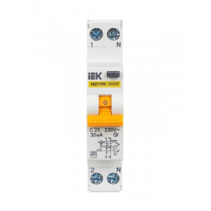 Выключатель автоматический дифференциального тока С 25А 30мА АВДТ32МL KARAT MVD12-1-025-C-030