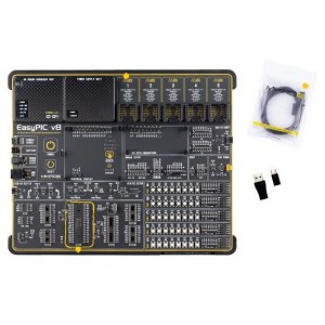 MIKROE-3614, Средства разработки тактильных датчиков EasyPIC v8 Development System