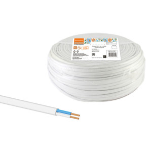 Провод ПУСП 2х1,5 (100м), белый Народный SQ0126-0001