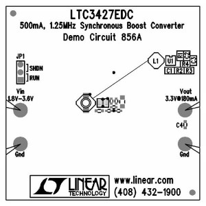 DC856A, Средства разработки интегральных схем (ИС) управления питанием LTC3427EDC 500mA Synch, Boost Converter in DFN