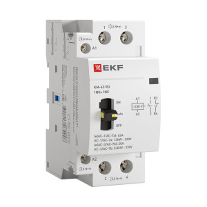 Контактор модульный КМ РУ 63А 1NO+1NC (2 мод.) PROxima km-2m-63-11