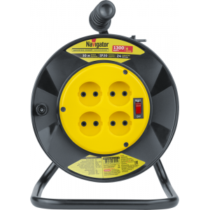 Удлинитель на катушке 4х30м без заземл. 93 901 NPE-R-04-30-X-2х0.75 93901