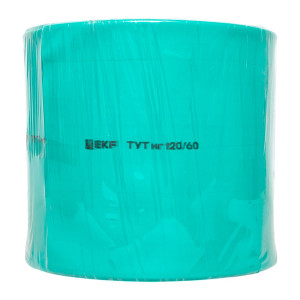 Термоусаживаемая трубка ТУТ нг 120/60 зелёная рулон PROxima tut-120-j