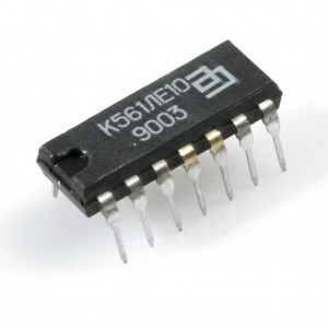 К561ЛЕ10, 3 трехвходовых логических элемента "ИЛИ-НЕ", DIP14