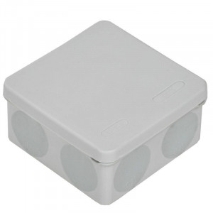 Коробка расп. КМ42455 о/п 100х100х50мм IP67 8 вв. серая UKO21-100-100-050-K41-66