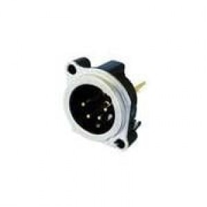 NC4MBV, Разъемы XLR 4P M RECEPT B SER PCBV PN 1 GRD SEP NI