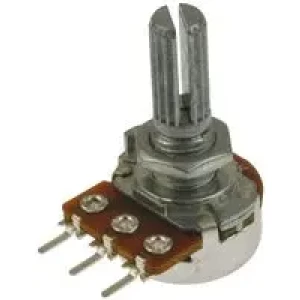 PDB181-K220K-103B, Резистор переменный 10кОм ±20% 0.2Вт металлический вал со шлицом 6мм (29.5х17х21)мм горизонтальные выводы