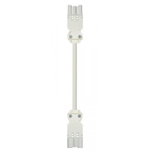 Соединитель GST18I3K1BS 15H 15WS, Кабельная сборка, оконеченная вилочным разъемом GST18i3, и розеточным разъемом GST18i3, 3 полюса, длина кабеля: 1,5 метра, сечение жил кабеля: 3х1,5 мм.кв., номинальное напряжение: 250V, номинальный ток: 16А, цвет разъема: белый, цвет кабеля: белый