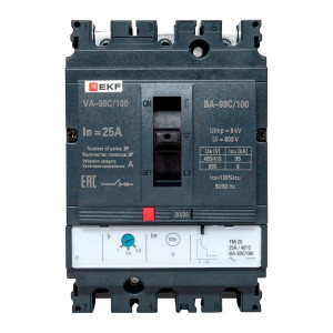 Выключатель автоматический 3п 100/80А 36кА ВА-99C Compact NS PROxima mccb99C-100-80