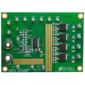 LM3464EVAL/NOPB, Средства разработки схем светодиодного освещения  LM3464 EVAL BOARD