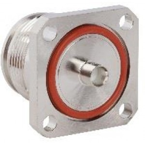 431-128J-52S, РЧ соединители / Коаксиальные соединители .141" Semi-Rigid 4-Hole Flange 50 Ohm