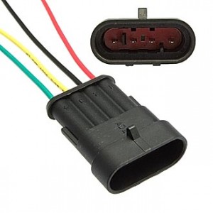 DJ7041-1.5-11 (18AWG 200MM), Разъем авт. соединитель DJ7041-1.5-11 (18AWG 200 мм), 12/ 24 (DC) В вилка с проводом 20см