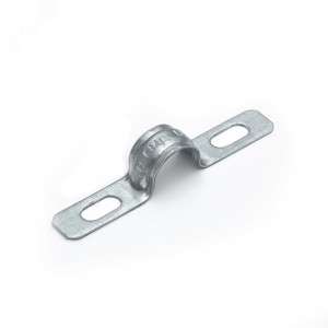 Скоба металлическая двухлапковая усиленная противопожарная СМДУ d12-13 мм (100 шт/уп) PR13.02410