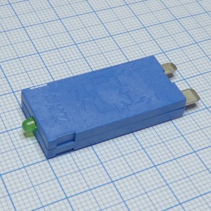 99.01.9.220.79, Модуль индикации и защиты Зелёный светодиод + диод (обратная полярность) (= 110-220В DC)