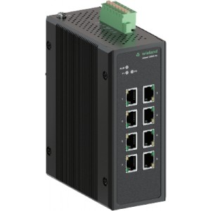 Коммутатор WIENET UMSA 8G, Коммутатор серии WieNet, неуправляемый, 8 портов RJ45 скорость передачи 10/100/1000 MBit/s, номинальное напряжение: 12-57 VDC, монтаж: на DIN рейку, материал корпуса: алюминий