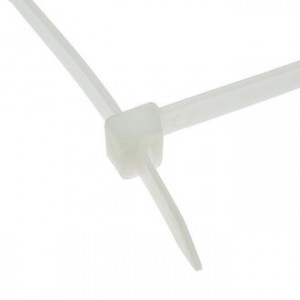 760X9 white (100шт), Стяжка кабельная 760X9 белая (100шт)
