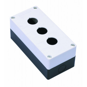 Пост кнопочный 3-м КП-101 d22мм с кабел. вводом для устройств сигнализации и управления пластик. бел. 25503DEK