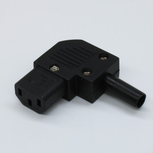 L-KLS1-ASS-203-F_, Разъем 220В розетка на кабель, прямой угол, 10A