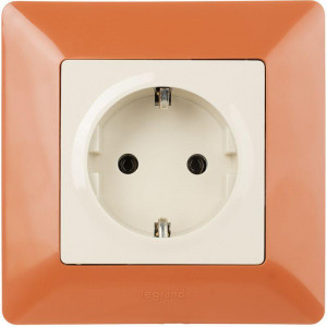 Valena LIFE Рамка 1 пост терракот универсальная 754071