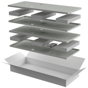 LINEA N Компл. стенок боковых 1000мм шкафа 38U сер. LN35-38UX1-X