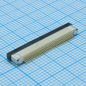 DS1020-09-40VB8A-R, PC разъем для шлейфа на плату, поверхностный монтаж 40 конткатов шаг 0.5мм