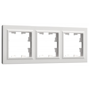 Рамка 3-м BRITE РУ-3-БрБ бел. BR-M32-K01