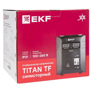 Стабилизатор напряжения электронный напольного исполнения TITAN -TF-5000 EKF [stab-TF-5000]